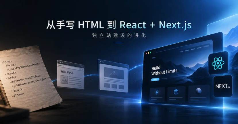 从手写HTML 到React + Next.js:网站建设这些年到底经历了什么?