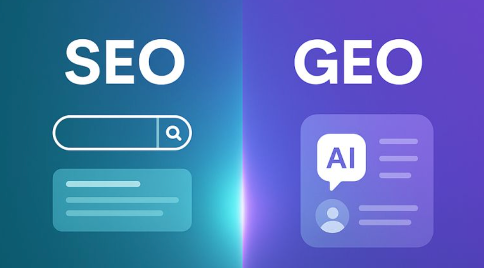 SEO搜索结果与GEO生成式AI答案的区别